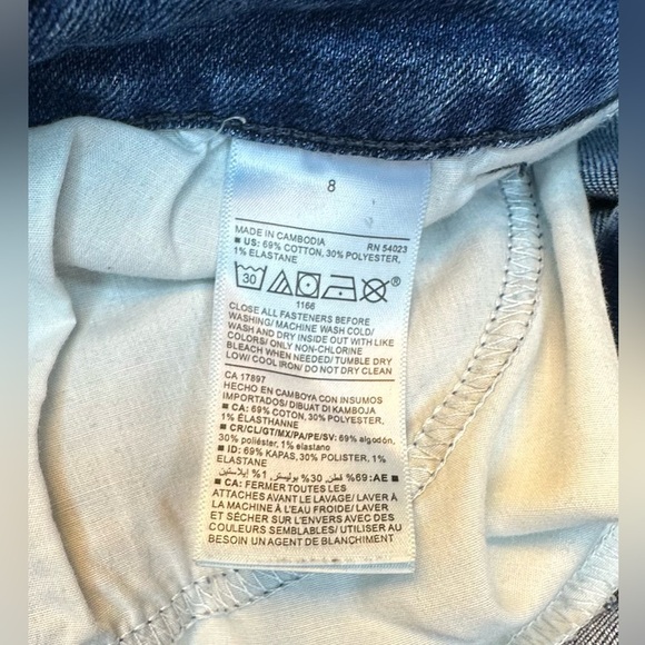 Old Navy High Rise Super Skinny Blue Denim Jeans Women’s‎ 8 Inseam 28” - Picture 7 of 7
